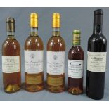 2001 Chateau Lange-Réglat, Sauterns AC, 2 ganze Flaschen 14 % vol 75 cl. Dazu 2000 Chateau du