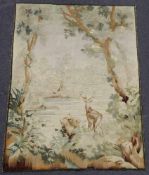 Aubusson-Tapisserie. Frankreich, antik, um 1860. 160 cm x 120 cm. Handgewebt, Wolle und Seide.