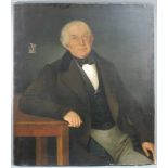 Wenzel GOWITSCH (1821 - 1875). Portrait eines Mannes, 1856. 110 cm x 96 cm. Gemälde, Öl auf