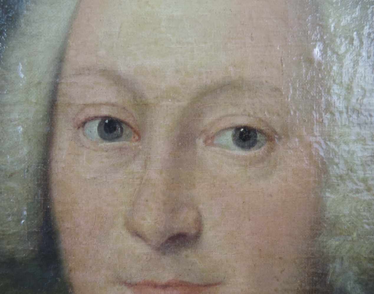 PORTRAITIST (XVIII). Portrait des P.A.G.V.L. Styrum, geb. 1698 ? 50 cm x 45 cm. Gemälde, Öl auf - Image 3 of 7