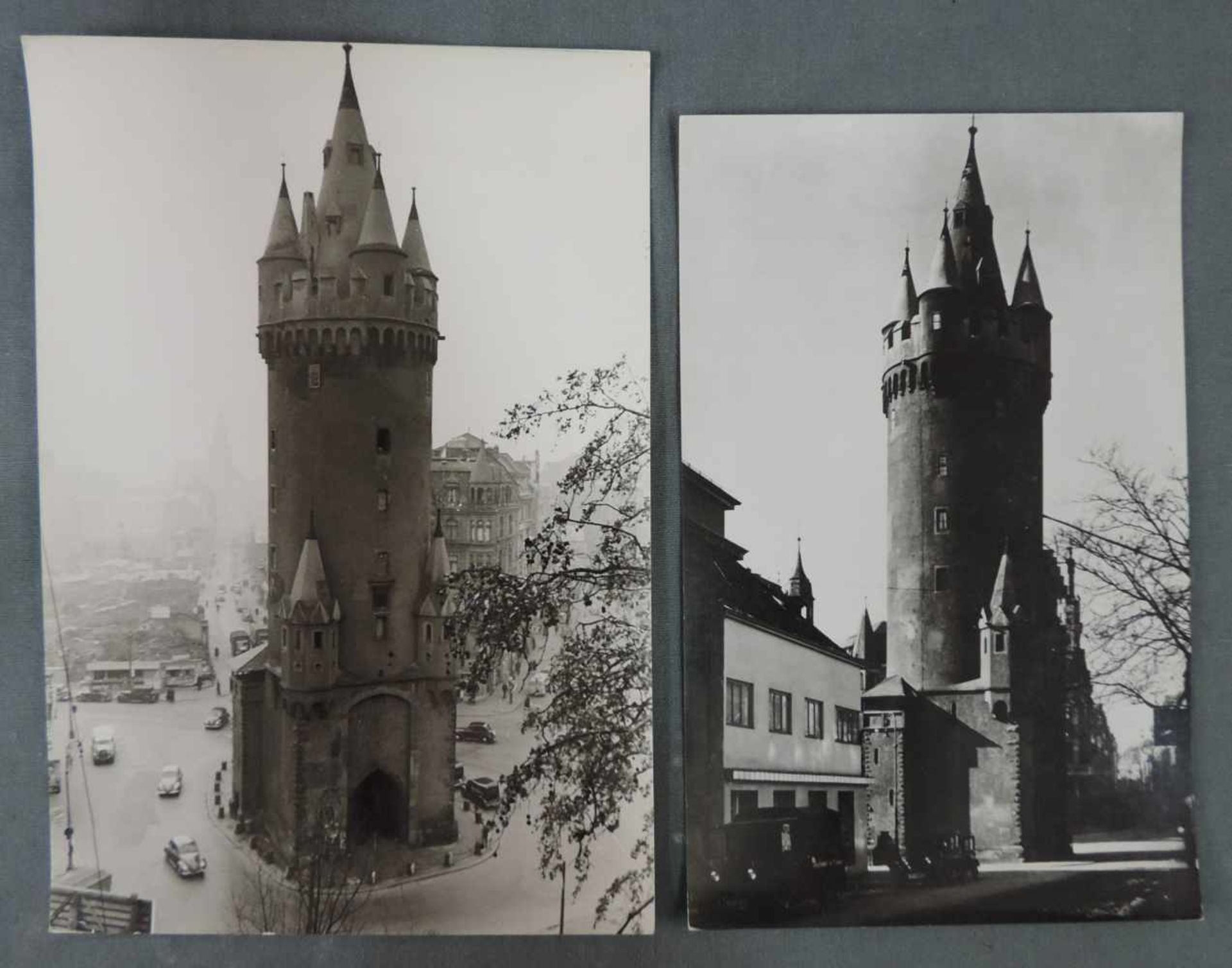 Paul & Alfred WOLFF & TRITSCHLER (XX). Frankfurt / Main. Eschersheimer Turm. Ein Foto um 1930, vor