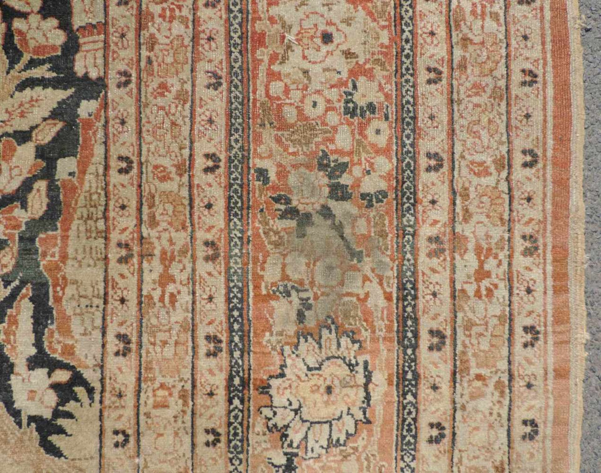 Täbris "Hadj Jalili" Perserteppich. Iran, antik um 1880. 267 cm x 193 cm. Handgeknüpft. Wolle auf - Bild 9 aus 10