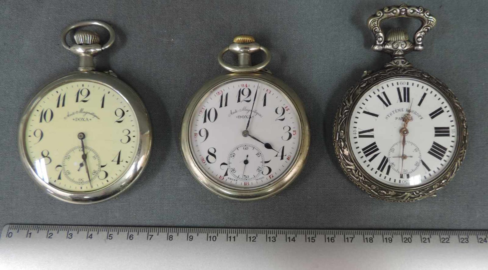 Drei Taschenuhren. Wohl 19. Jahrhundert 3 Pocket watches. - Bild 2 aus 5