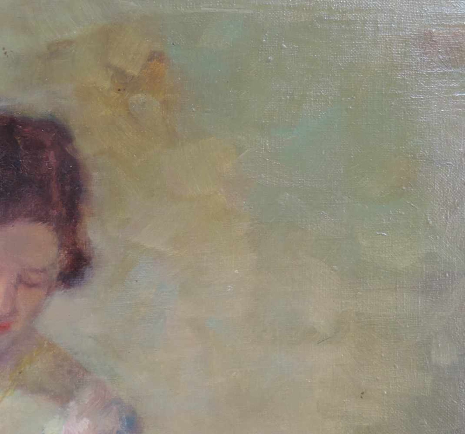Otto PIPPEL (1878 - 1960). Dame sitzend. 80 cm x 70 cm. Gemälde. Öl auf Leinwand. Rechts unten - Image 5 of 7