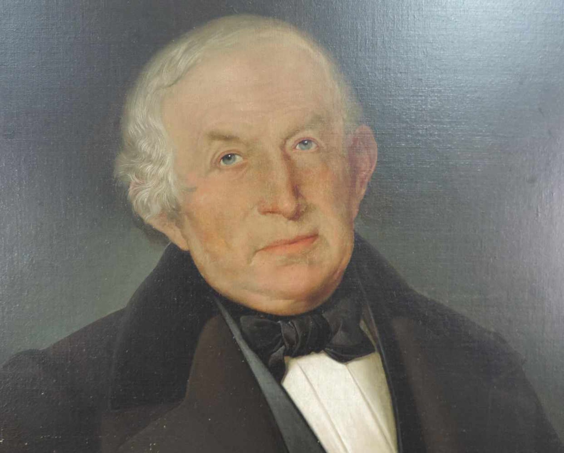 Wenzel GOWITSCH (1821 - 1875). Portrait eines Mannes, 1856. 110 cm x 96 cm. Gemälde, Öl auf - Image 2 of 5