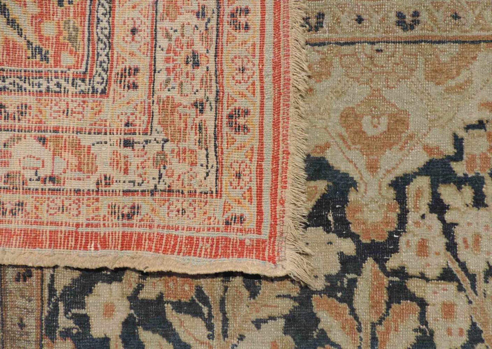 Täbris "Hadj Jalili" Perserteppich. Iran, antik um 1880. 267 cm x 193 cm. Handgeknüpft. Wolle auf - Bild 10 aus 10