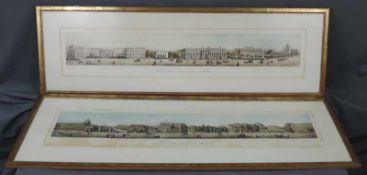 Robert MEINHARDT (XIX). 2 Ansichten von Berlin. 91 cm x 18 cm. 2 Drucke. Stockfleckig. Unter den