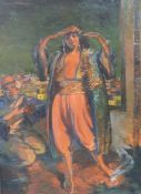 Egon TSCHIRCH (1889 - 1948). Berber Tänzerin in Tanger, Marokko. 1914. 150 cm x 110 cm. Gemälde.