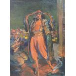 Egon TSCHIRCH (1889 - 1948). Berber Tänzerin in Tanger, Marokko. 1914. 150 cm x 110 cm. Gemälde.