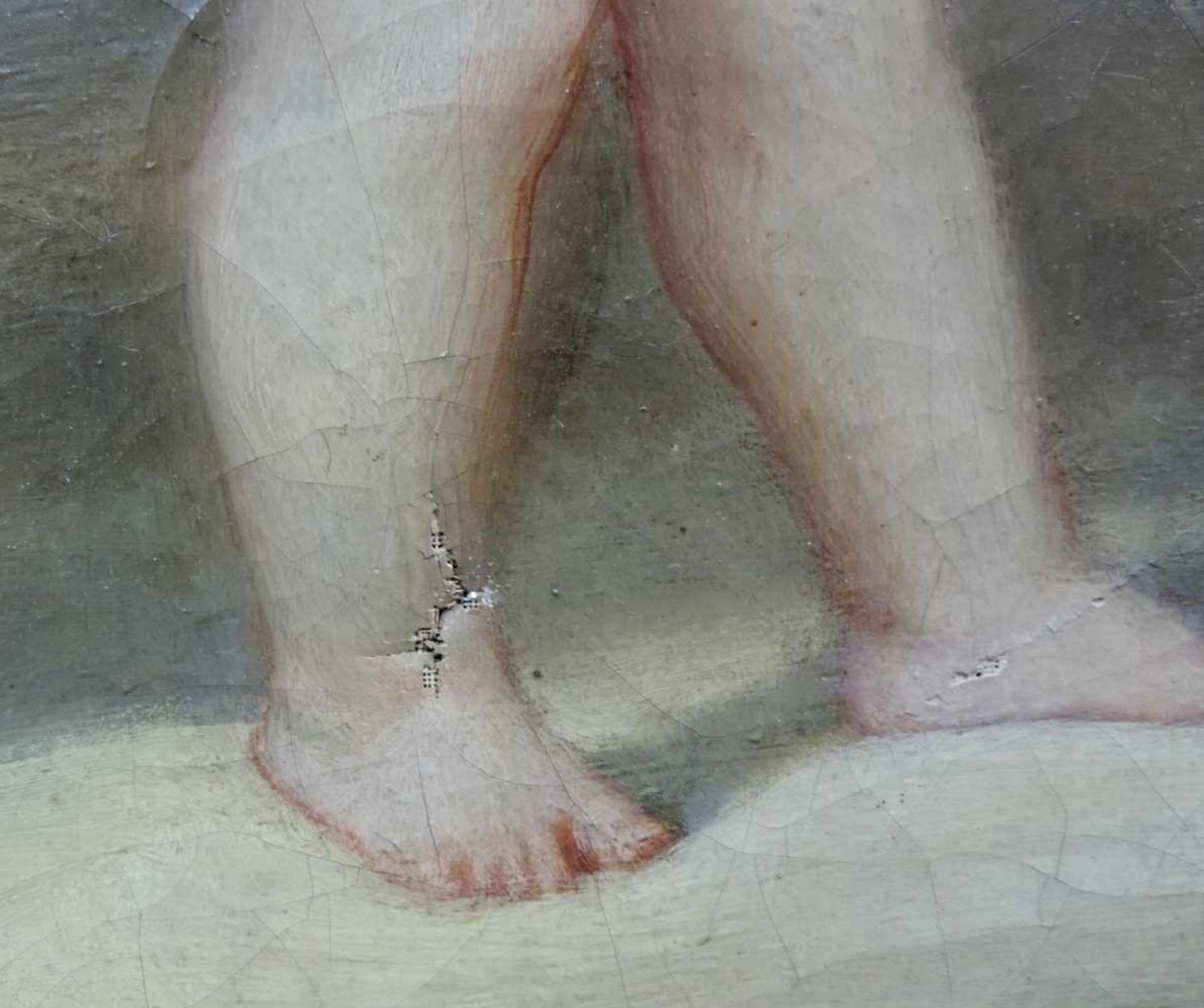 Nach Jean-Antoine WATTEAU (1684 - 1721). Mutterglück. 117 cm x 147 cm. Gemälde. Öl auf Leinwand. - Bild 8 aus 12