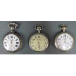 Drei Taschenuhren. Wohl 19. Jahrhundert 3 Pocket watches.