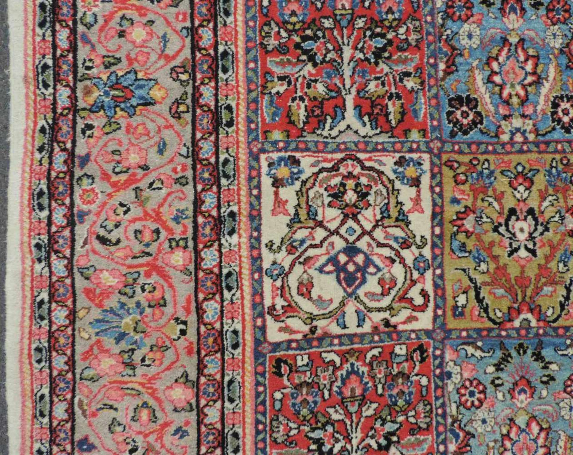 Saruk Felderteppich. Iran. Feine Knüpfung. 340 cm x 210 cm. Handgeknüpft. Wolle auf Baumwolle. Saruk - Bild 4 aus 9