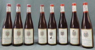 8 ganze Flaschen Winkler Hasensprung Cabinet. Von Hessen. Rheingau. Original - Abfüllung