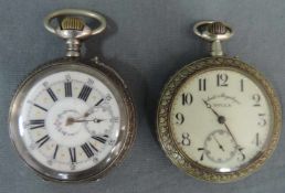 2 Taschenuhren. Eine Anti-Magnetique DOLLAR. 2 pocket watches. One Anti-Magnetic DOLLAR.