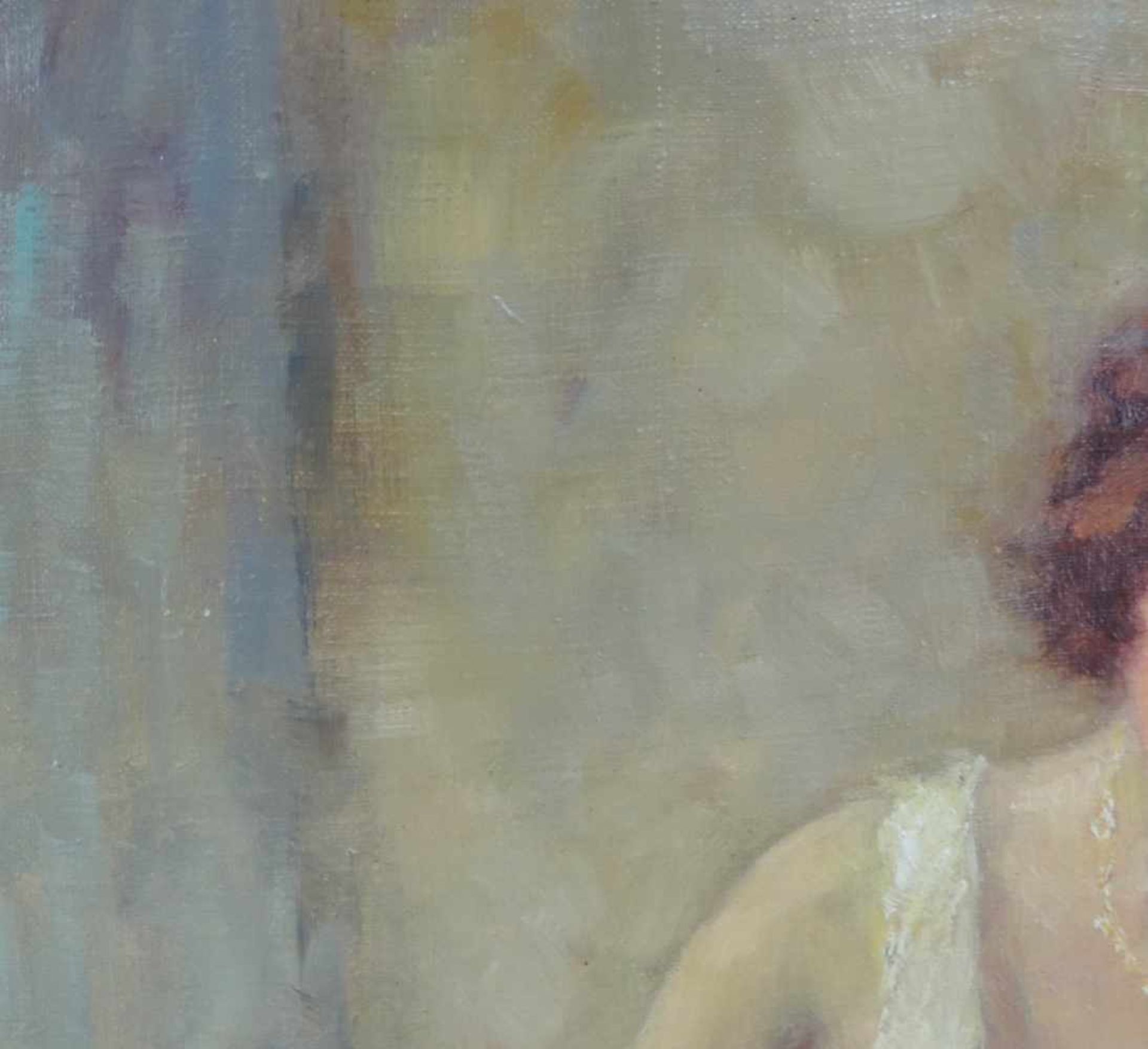 Otto PIPPEL (1878 - 1960). Dame sitzend. 80 cm x 70 cm. Gemälde. Öl auf Leinwand. Rechts unten - Image 6 of 7