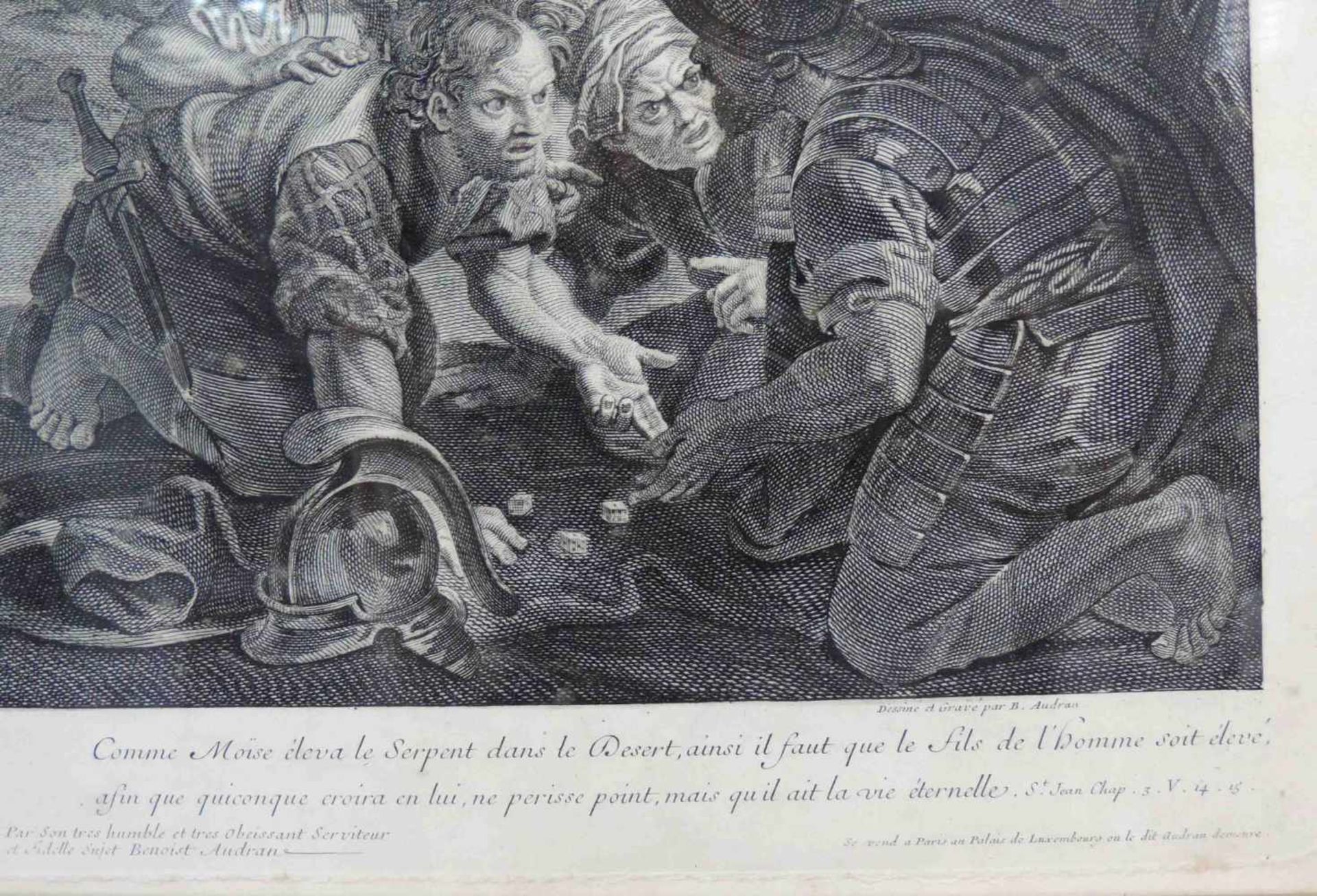 Gérard AUDRAN (1640 - 1703), nach Charles LEBRUN (1619 - 1690). Dediè au Roy. 575 mm x 747 mm die - Image 4 of 6