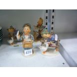 Four Goebels Hummel figurines of children