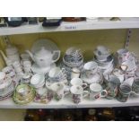 A quantity of part tea services including Spode Delphi pattern, Royal Vale and Rosenthal Maria, a