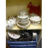 A Royal Worcester Astley pattern part tea and dinner service including tureens, serving dishes, plus