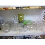 A quantity of glassware including dishes, bowls, jugs and vases [s2]