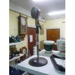 A vintage Philips broadcasters microphone on metal stand [s57]