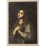 ROMAN PAINTER, FIRST HALVES 17TH CENTURY Maria Maddalena in penitence Oil on canvas, cm. 91,5 x 71,5