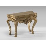 MODELS OF CONSUL IN GILDED WOOD, ELEMENTS OF THE 18TH CENTURY carved to leaves, volutes and