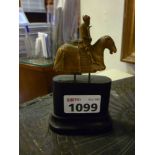 IT TAGS AFTER FROM CHESS IN BOXWOOD, 19TH CENTURY representing horse with medieval rider. Sideburn