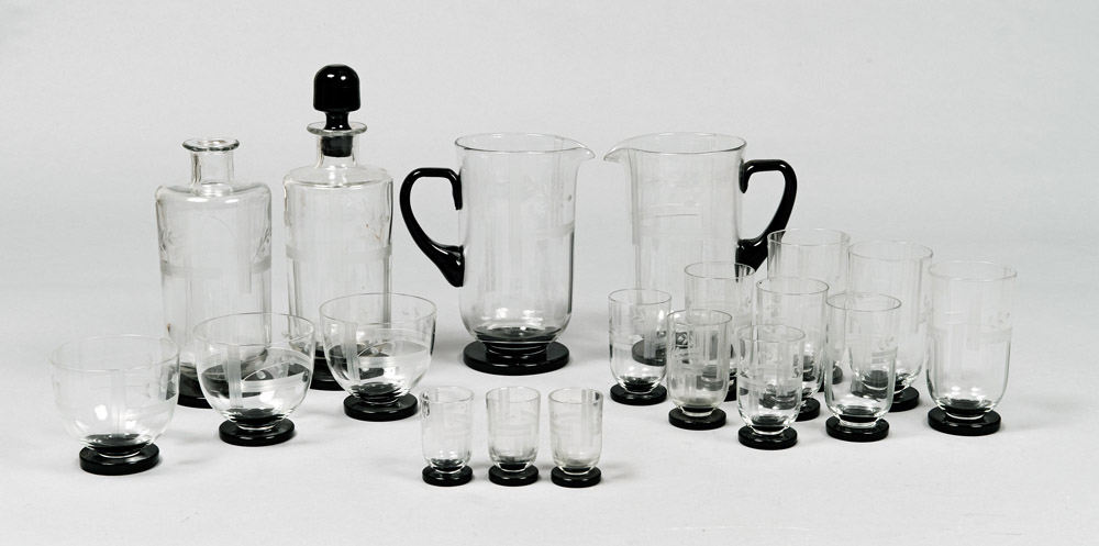 GLASSES SET, 50'S