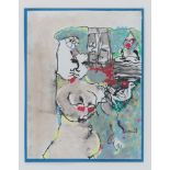 PAINTER OF THE 20TJ CENTURY Untitled, 1968 Water-color on paper, cm. 21,5 x 16,5 Framed PITTORE