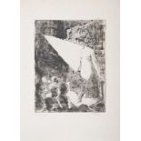 ITALIAN ARTIST, 20TH CENTURY Striptease Etching, ex. P.a Measures of the slab, cm. 46 x 36