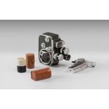 Camcorder BOLX PAILLARD, Years '70 8 mm. with box in platica and chromed metal. Three optics.