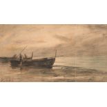 ANTHONY ASTURI (Vico Equense 1904 - 1986) Fishermen Pastello on paper, cm. 21 xes 38 Signature in