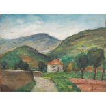 ANTONIO ASTURI (Vico Equense 1904 - 1986) Landscape with farm Landscape with farm Landscape with