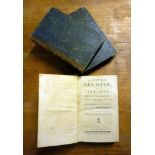 ROUSSEAU Heloise. Three volumettis. And. Geneva 1743. Mezzapelle. ROUSSEAU Heloise. Tre volumetti.