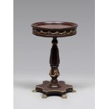 SMALL ROUND MAHOGANY TABLE, CENTRAL EUROPE LATE 19TH CENTURY