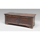 WALNUT CHEST, LIGURIA LATE 17TH CENTURY with forehead to double reserve centered by carving.