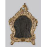 LACQUERED WOOD MIRROR, VENICE 18TH CENTURY