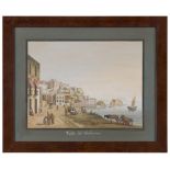 NEAPOLITAN PAINTER, LATE 19TH CENTURY NAPLES FROM CHIATAMONE