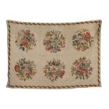 A 'SMALL POINT' TAPESTRY, FRANCE PROBABLY EARLY 20TH CENTURY with decorum of flowers and edge to