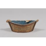 A WOOD AND STRAW TRAY, EARLY 19TH CENTURY