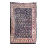 PERSIAN SERABEND CARPET, FIRST HALF 20TH CENTURY Modular design boteh in sequence, in the central