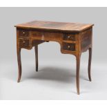 A SMALL VIOLET EBONY DRESSING TABLE, ROMAN MANUFACTURE, ELEMENTS OF THE 18TH CENTURY