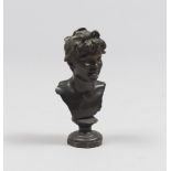 NEAPOLITAN SCULPTOR, LATE 19TH CENTURY BUST OF SCUGNIZZO Bronze sculpture, cm. 13 x 8 x 7 Unsigned