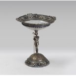 SILVER RAISED BOWL, PUNCH VIENNA 1872/1922 with decorations in polychrome enamel and filigree