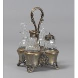 SILVER OIL-CRUET, EARLY 20TH CENTURY Measures cm. 26 x 15, weight silver gr. 297. OLIERA IN ARGENTO,