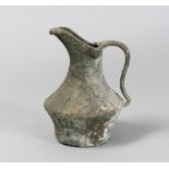 A BEAK TYPE SCHNABELKANNE BRONZE OINOCHOE, 6TH-5TH CENTURY B.C. three-lobed rim with flat profile,