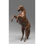 MODEL OF HORSE IN LEATHER, 20TH CENTURY