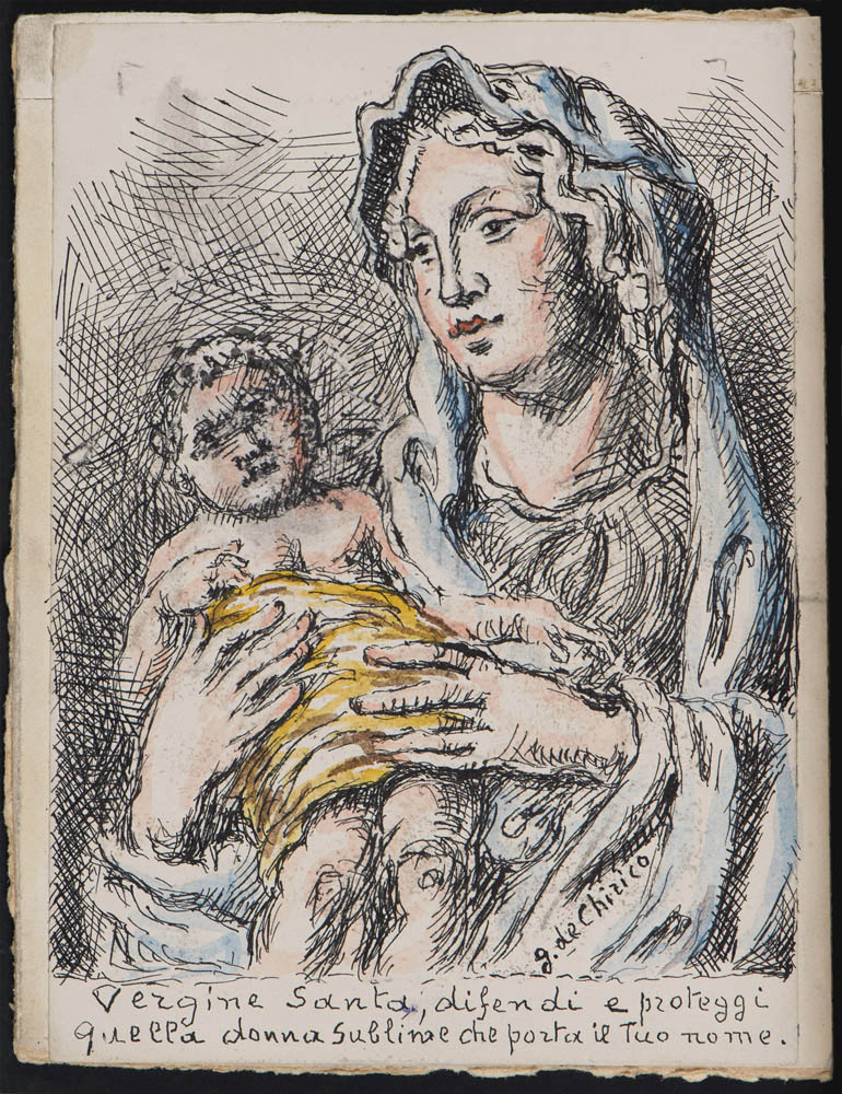 GIORGIO DE CHIRICO (Volos 1888 - Roma 1978) Santa Vergine Maria