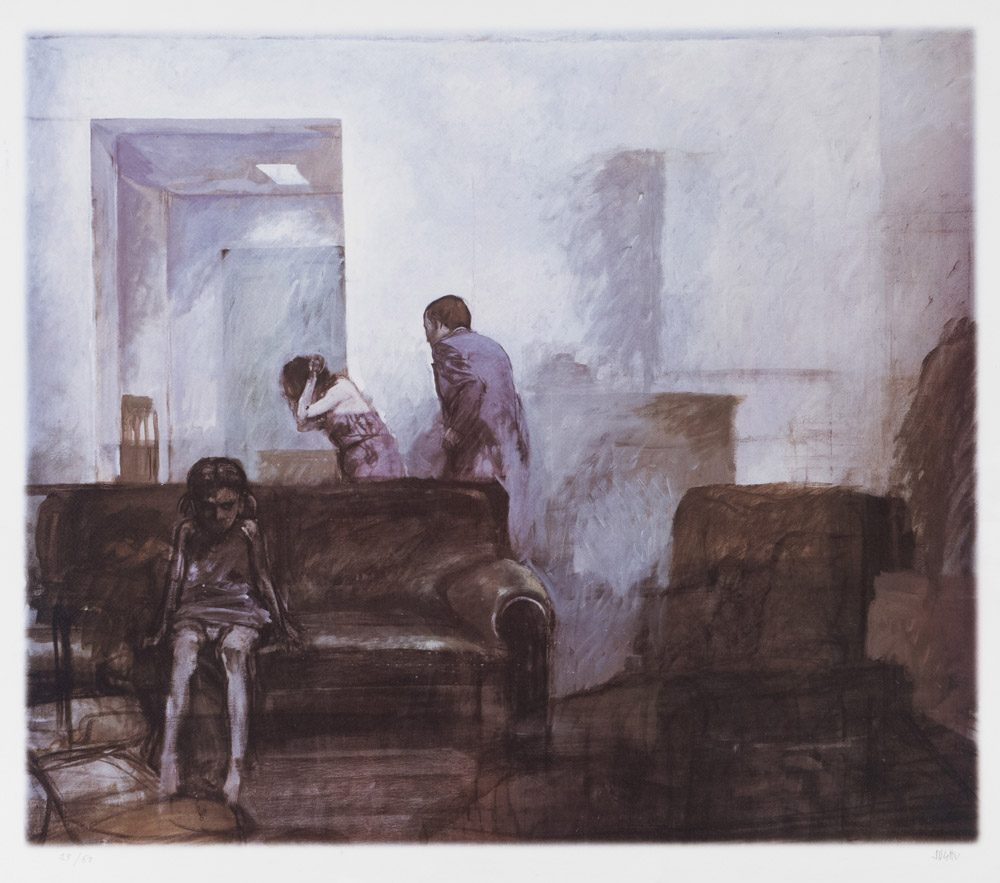 ALBERTO SUGHI (Cesena 1928 - 2012) Scena d'interno